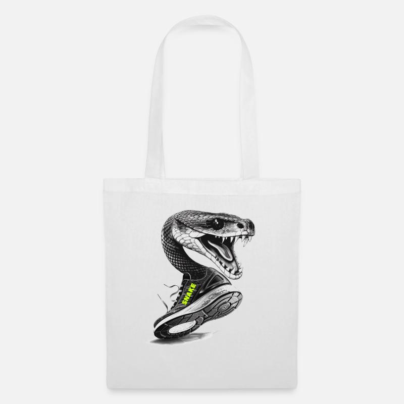 snake - Stoffbeutel - Weiß