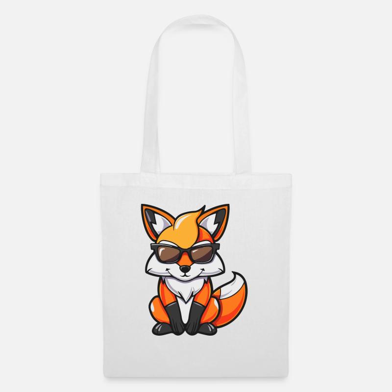 Bande dessinée Fox Cool - Sac en tissu - blanc