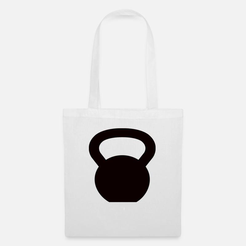 Kettlebell - Tote Bag - white