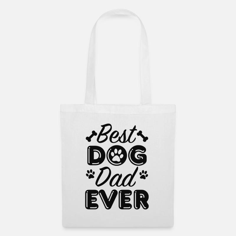 Best Dog Dad Ever - Stoffbeutel - Weiß