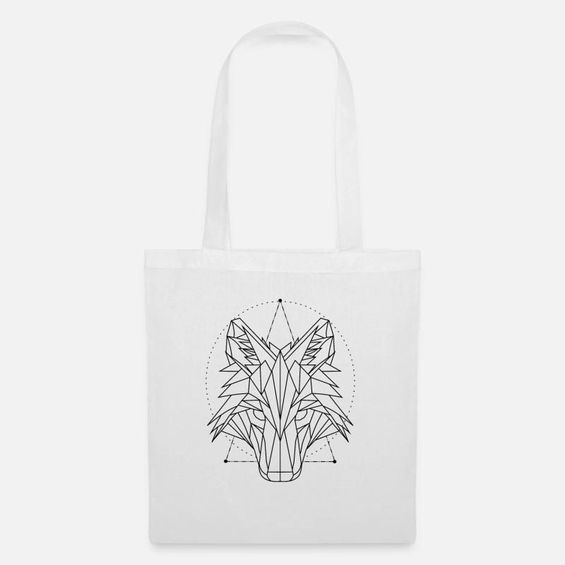 wolf - Tote Bag - white
