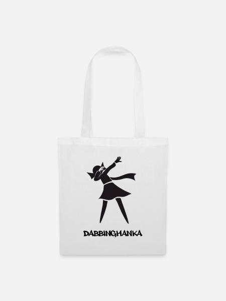 DABBING HANKA - Tote Bag - white