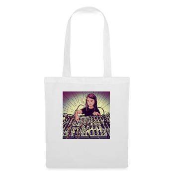 Synthétiseur Fille - Sac en tissu - blanc - Devant