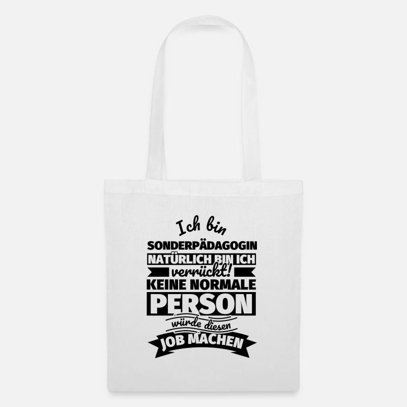 Sonderpädagogin Geschenke - Stoffbeutel - Weiß