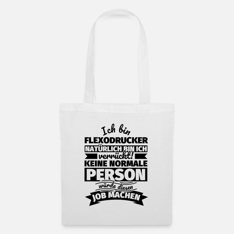 Flexodrucker Geschenke - Stoffbeutel - Weiß