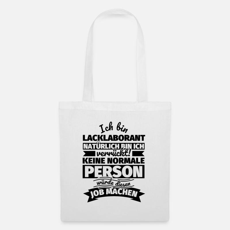 Lacklaborant Geschenke - Stoffbeutel - Weiß