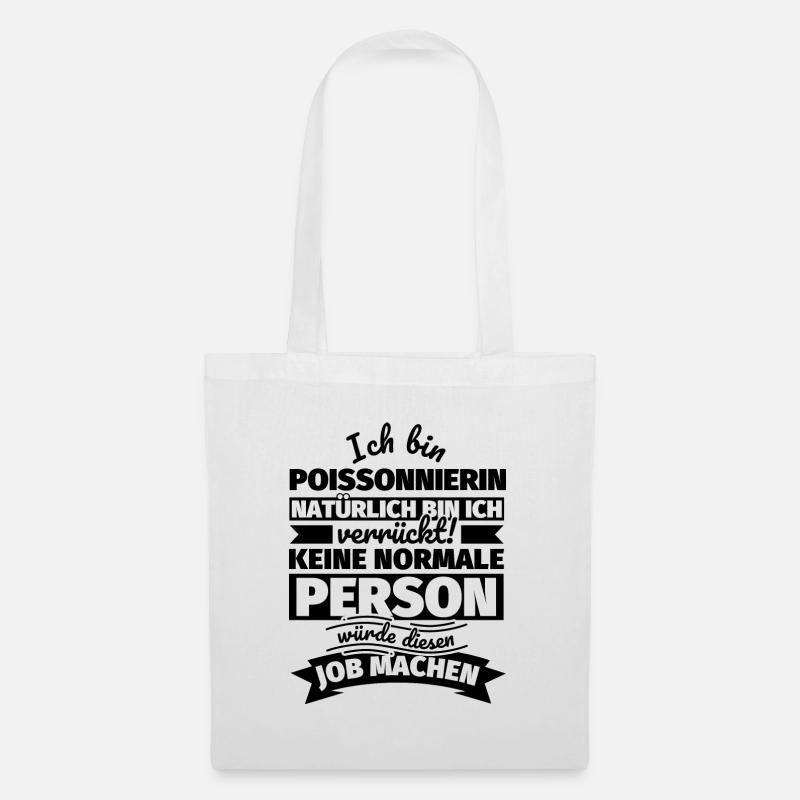Poissonnierin Geschenke - Stoffbeutel - Weiß