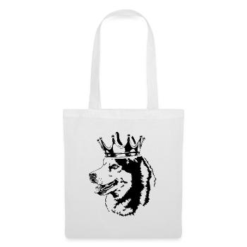SIBERIAN HUSKY Crown Dogs Chien Wilsigns - Sac en tissu - blanc - Devant