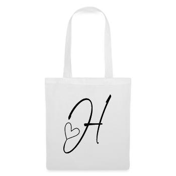 Letter H Letter H Calligraphy - Tote Bag - white - Front