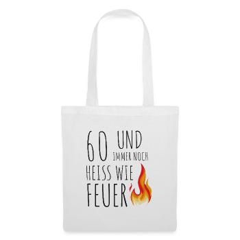 60 Et encore chaud comme le feu - Sac en tissu - blanc - Devant