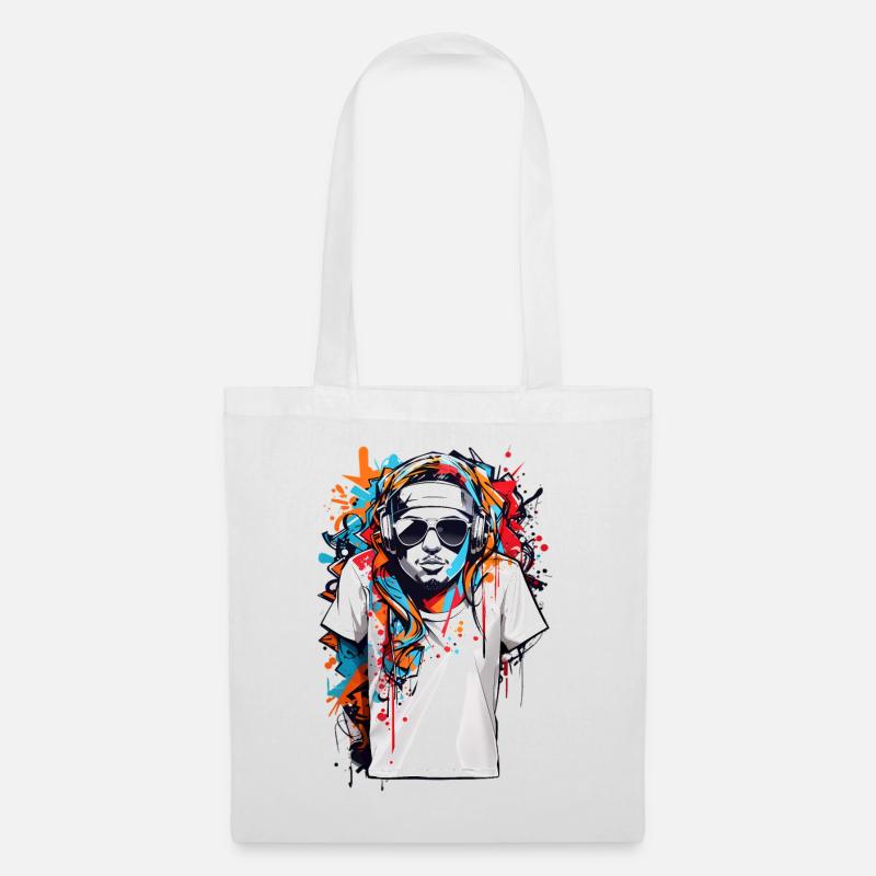 Abstrakte Hipster Kunst - Stoffbeutel - Weiß