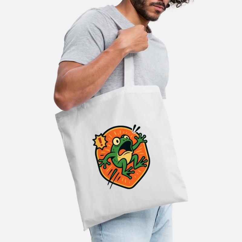 Panic Frog badge Tote Bag