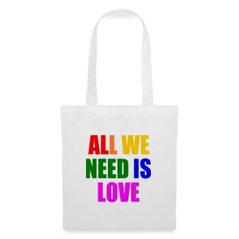 all we need is love - Tote Bag - white - Front