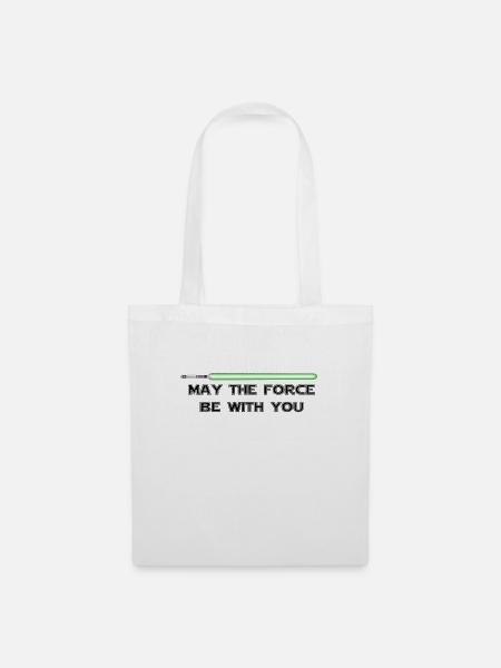 May the force be with you - Stoffbeutel - Weiß