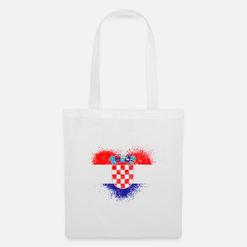 Kroatien - Stoffbeutel - Weiß