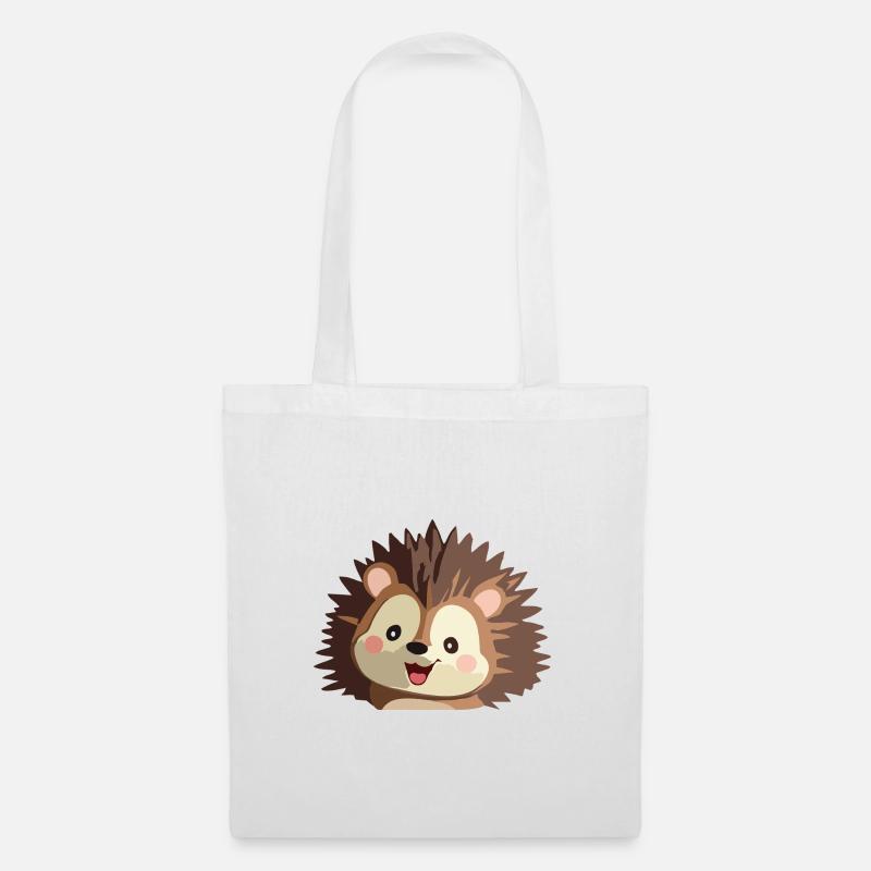 Cuddly hedgehog graphic - Tote Bag - white