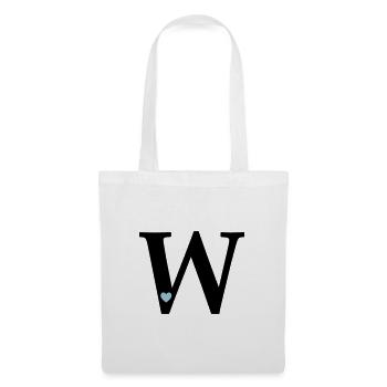 Letter W Initial Letter - Tote Bag - white - Front