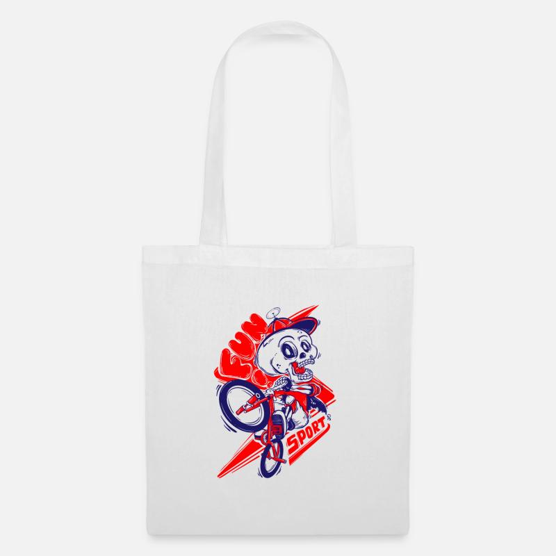 Skullride - Tote Bag - white