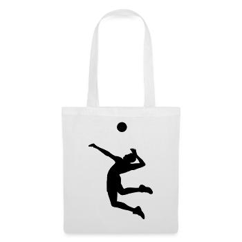 volleyball - Sac en tissu - blanc - Devant