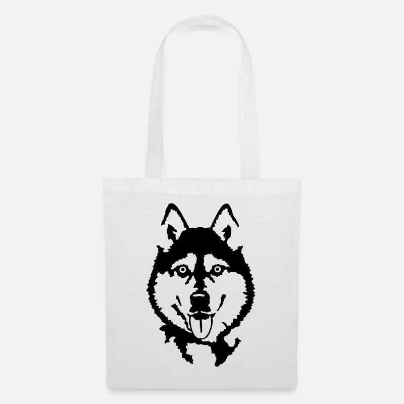 Husky - Stoffbeutel - Weiß