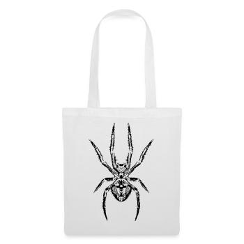 Le pouvoir de l’araignée : le symbole de la force et du mystère - Sac en tissu - blanc - Devant