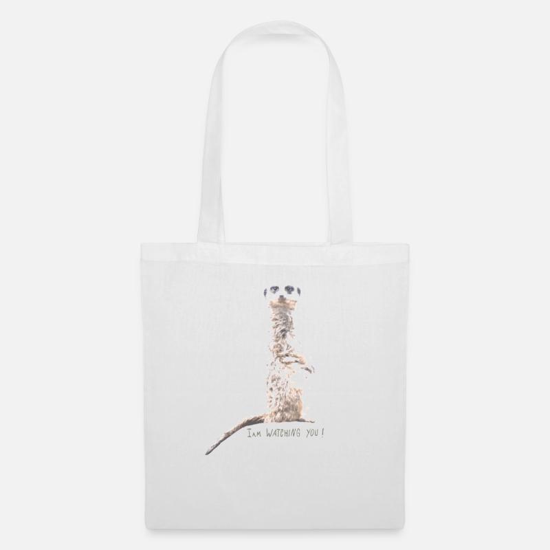 Earth Mite watching light - Tote Bag - white