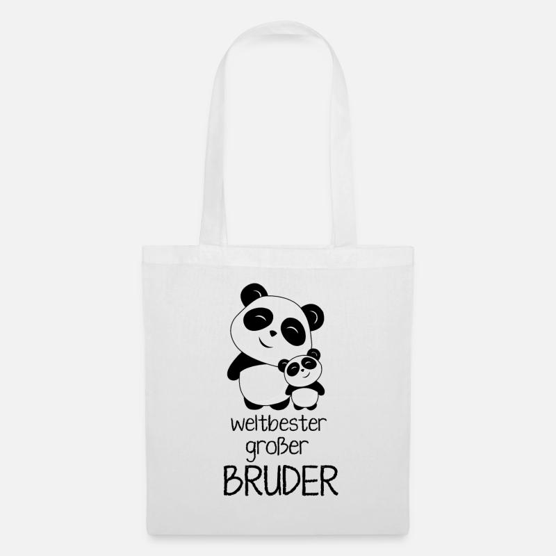 Weltbester grosser Bruder - Stoffbeutel - Weiß