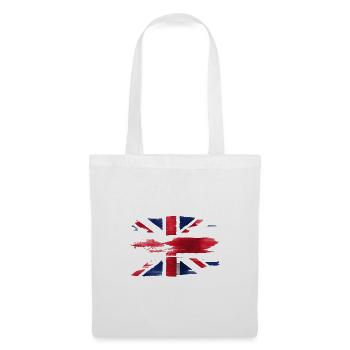 Union Jack versengt - Stoffbeutel - Weiß - Vorne