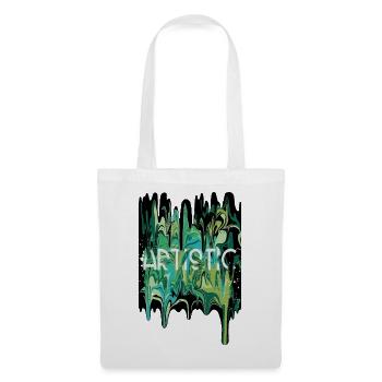 Artistique art coulure - Sac en tissu - blanc - Devant