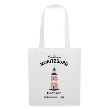 Leuchtturm Moritzburg Sachsen, Zeichnung - Stoffbeutel - Weiß - Vorne