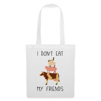 I Don't Eat My Friends - Tote Bag - white - Front