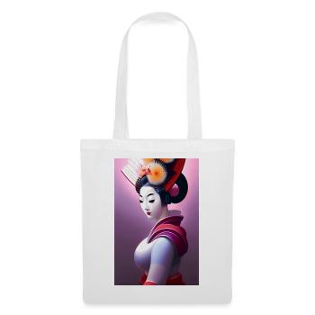 Geisha 9 - Sac en tissu - blanc - Devant