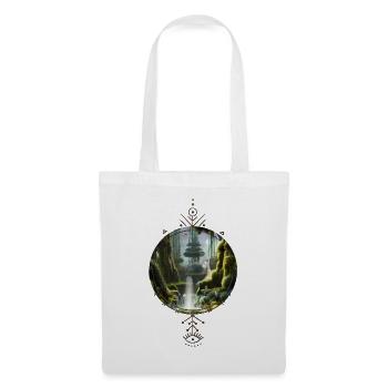 Paysage fantastique le matin. - Sac en tissu - blanc - Devant