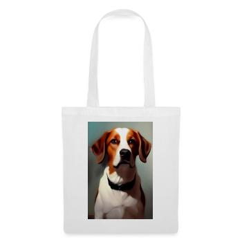 Hunde Bild - Stoffbeutel - Weiß - Vorne
