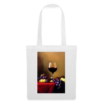 Buveurs de vin - Sac en tissu - blanc - Devant