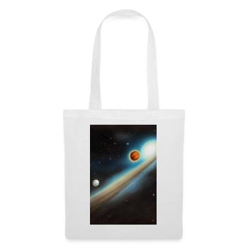 Weltall und Planeten - Stoffbeutel - Weiß - Vorne