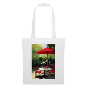 Outdoor Asian Cafe - Tote Bag - white - Front