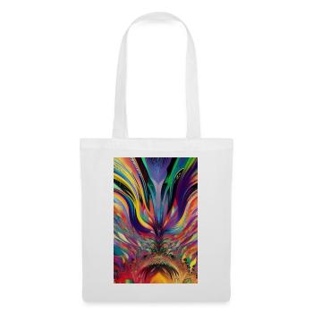 Art abstrait - Sac en tissu - blanc - Devant