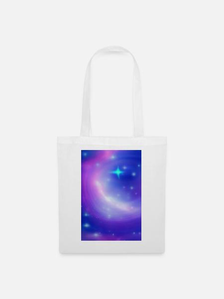 Galaxie Bild - Stoffbeutel - Weiß
