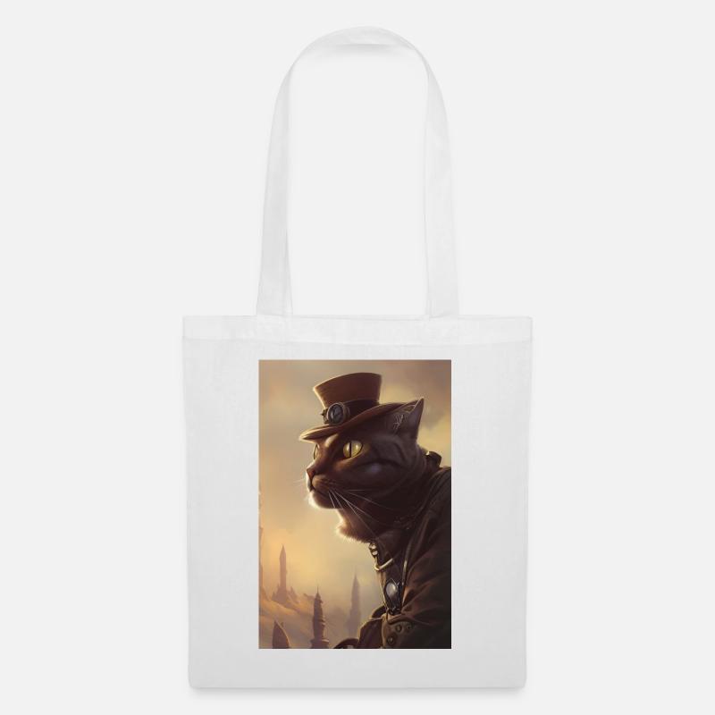 Mr cat - Tote Bag - white