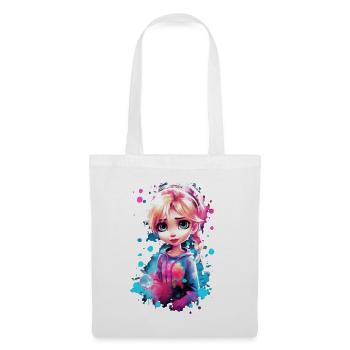 Jolie fille - Sac en tissu - blanc - Devant