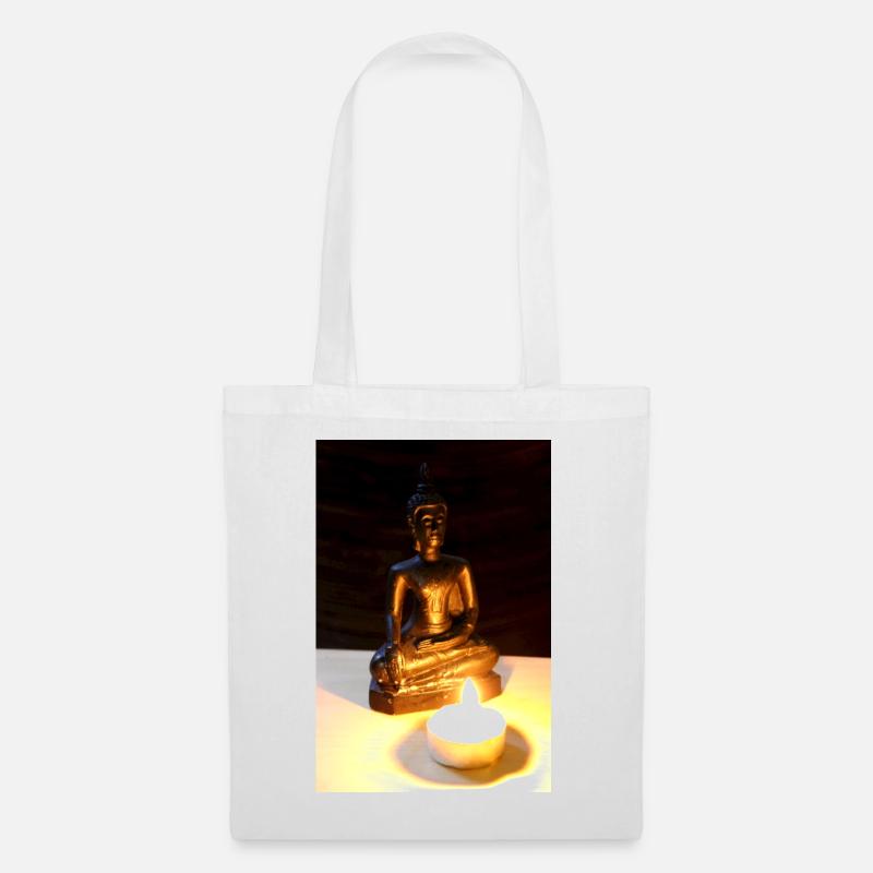 buddha Poster - Stoffbeutel - Weiß