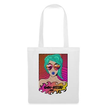 Sun-Kissed Vibes Pop Art Summer Design - Tote Bag - white - Front