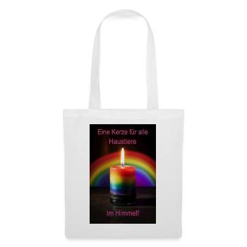 A candle for all pets in heaven - Tote Bag - white - Front