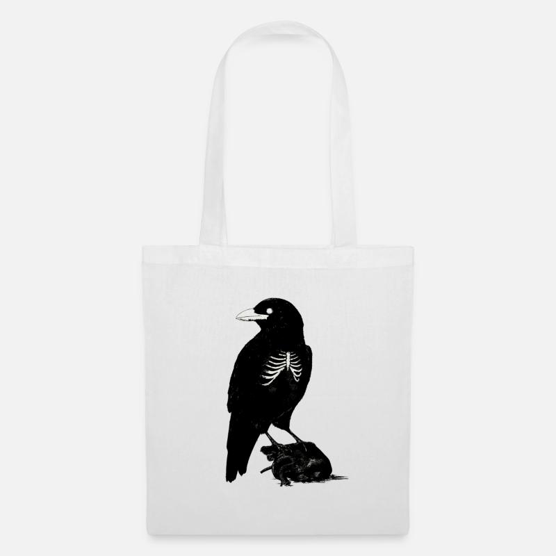 Dark Raven - Stoffbeutel - Weiß