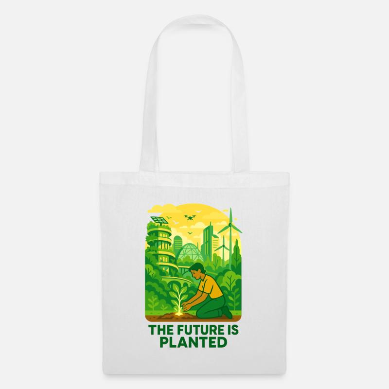 Solarpunk Roots - Stoffbeutel - Weiß
