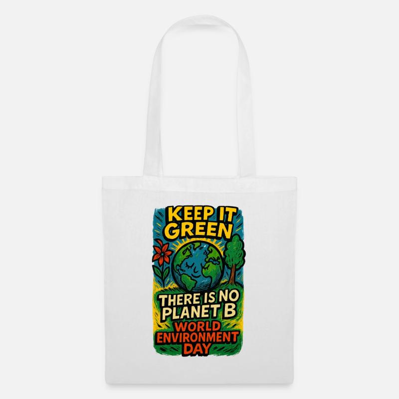Conception du Jour de la Terre - Sac en tissu - blanc