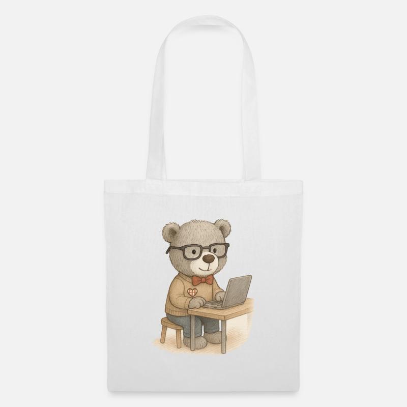 Lord Petzi Nerd - Stoffbeutel - Weiß