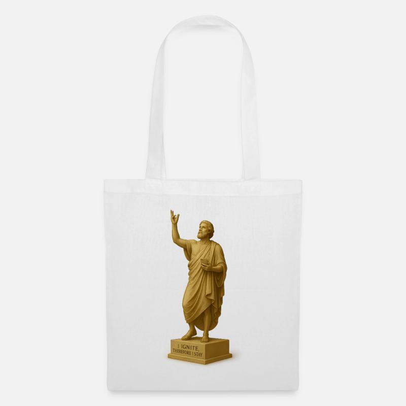 Sculpture religieuse avec message - Sac en tissu - blanc