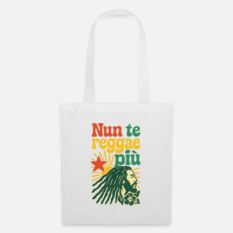 Rasta Reggae Design mit positiver Botschaft - Stoffbeutel - Weiß